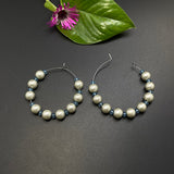 Pearl & Aqua Hoops