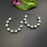 Pearl & Aqua Hoops