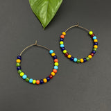 Trippy Bead Hoops