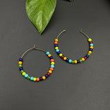 Trippy Bead Hoops