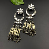 Chand Seesha & Moti Long Earrings