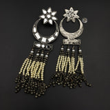 Chand Seesha & Moti Long Earrings