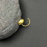 Oval Gold Plated Nose Pin