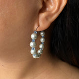 Pearl & Aqua Hoops