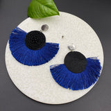 Persian Blue Tassel Earrings