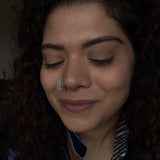 Tiny Turq Moon Nath (left piercing)