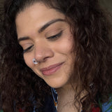 Tiny Black Moon Nath (left piercing)