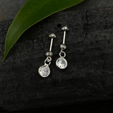 Round Zircon Helix Drops