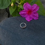 Tiny Silver String Ring