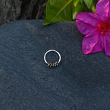 Tiny Silver String Ring