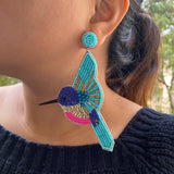 Trippy Kingfisher Earrings