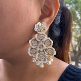 Dainty White Earrings