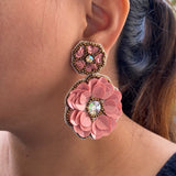 Salmon Sequins Earrings