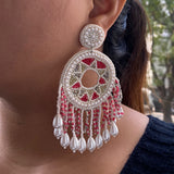 Aztec With Pearl Dust Earrings