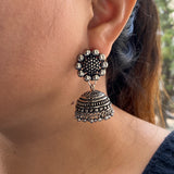 Flower Embossed Jhumkis
