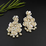 Dainty White Earrings
