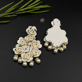 Dainty White Earrings