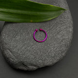 Purple Septum Ring Clip-on