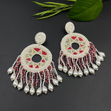 Aztec With Pearl Dust Earrings