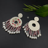 Aztec With Pearl Dust Earrings