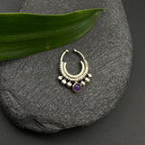 Amethyst Clip-on Septum Ring