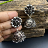 Flower Embossed Jhumkis