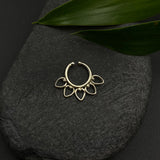 Flower Petals Septum Ring