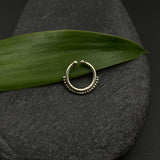 Silver Beads Septum Ring