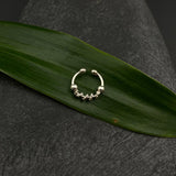 Spiral & Beads Septum Ring