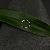 Tiny Silver Septum Ring Clip-on