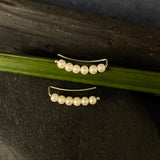 Pearl Crawler Earrings