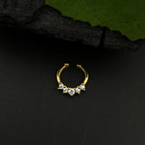 Zircon Septum Clip-on(Gold Plated)