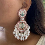 Powder Pink & Pearl Dust Earrings