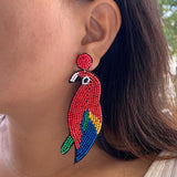 Trippy Parrot Earrings