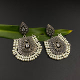 Traditional Pearl & Stone Earrings