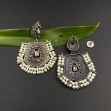 Traditional Pearl & Stone Earrings