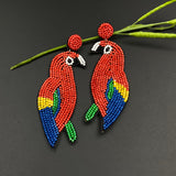 Trippy Parrot Earrings