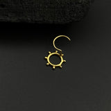 Ferris Wheel Nose Pin(Gold Plated)