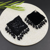 Black Pearl Dust Earrings