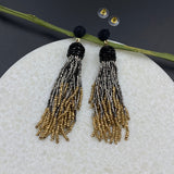 Gold To Black Ombre Earrings