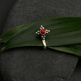 Red Ethnic Nose Clip-On