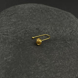Gold Plated Knot Nose Clip-0n