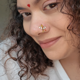 Maa Durga Clip-on (Gold plated)