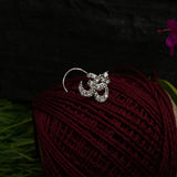 Zircon Studded OM Nose Pin