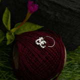 Zircon Studded OM Nose Pin