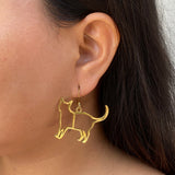 Cat Lover Earrings (Gold)