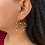 Flamingo Earrings (Gold)