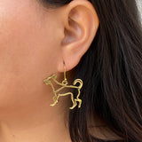 Pooch Lover Earrings (Gold)