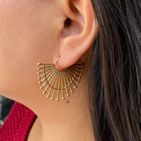 Gold Spike Earrings