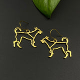 Pooch Lover Earrings (Gold)